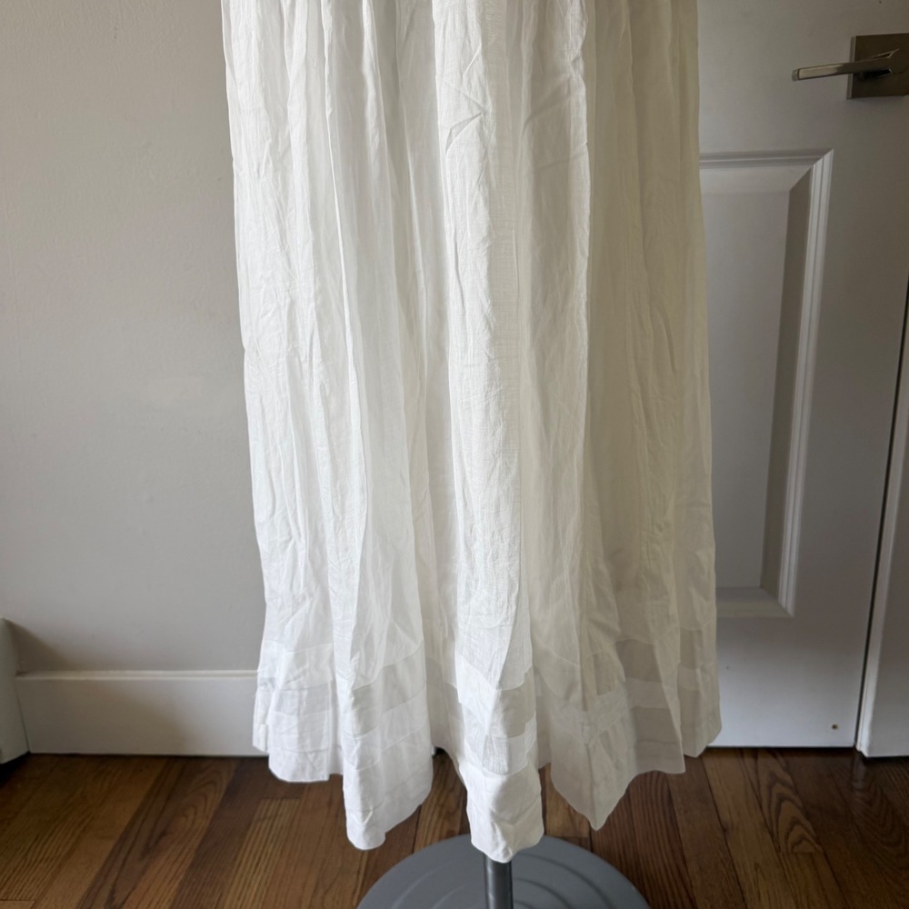 Polo Ralph Lauren Cream Lace Pintuck Edwardian Maxi Dress Vintage Style Size 4 - Picture 13 of 16